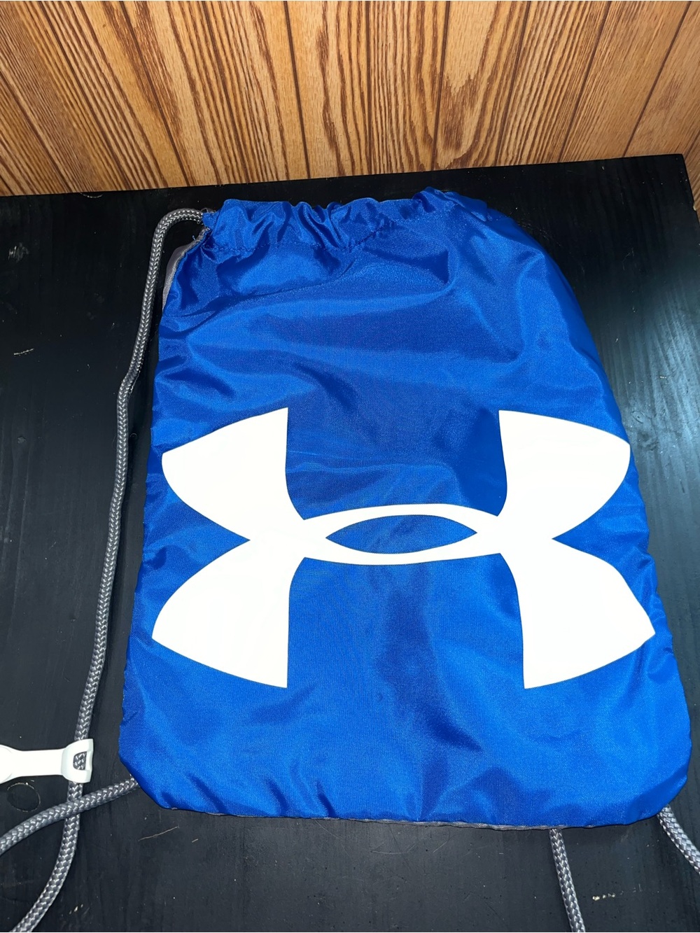 Under Armour Blue and White Logo Drawstring Bag - Men